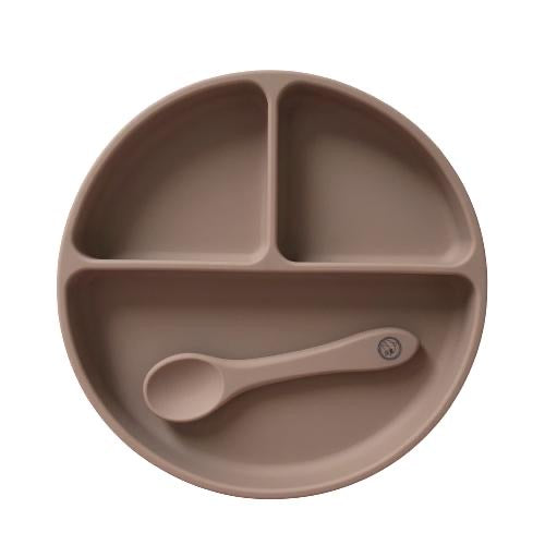 Suction Divider Plate & Spoon Set